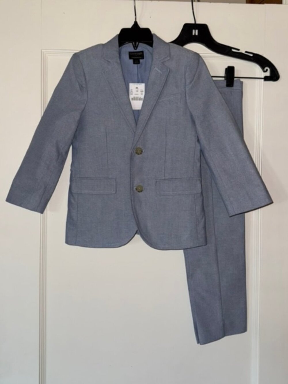 NWT J Crew Crewcuts Thompson Suit Jacket and Pants Blue Sz 4/5